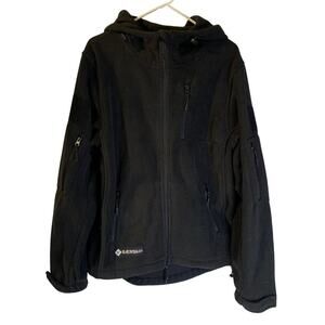 Baerskin Hoodie Mens V1 MicroFleece Full Zip Jacket Size M Black Gorpcore Work